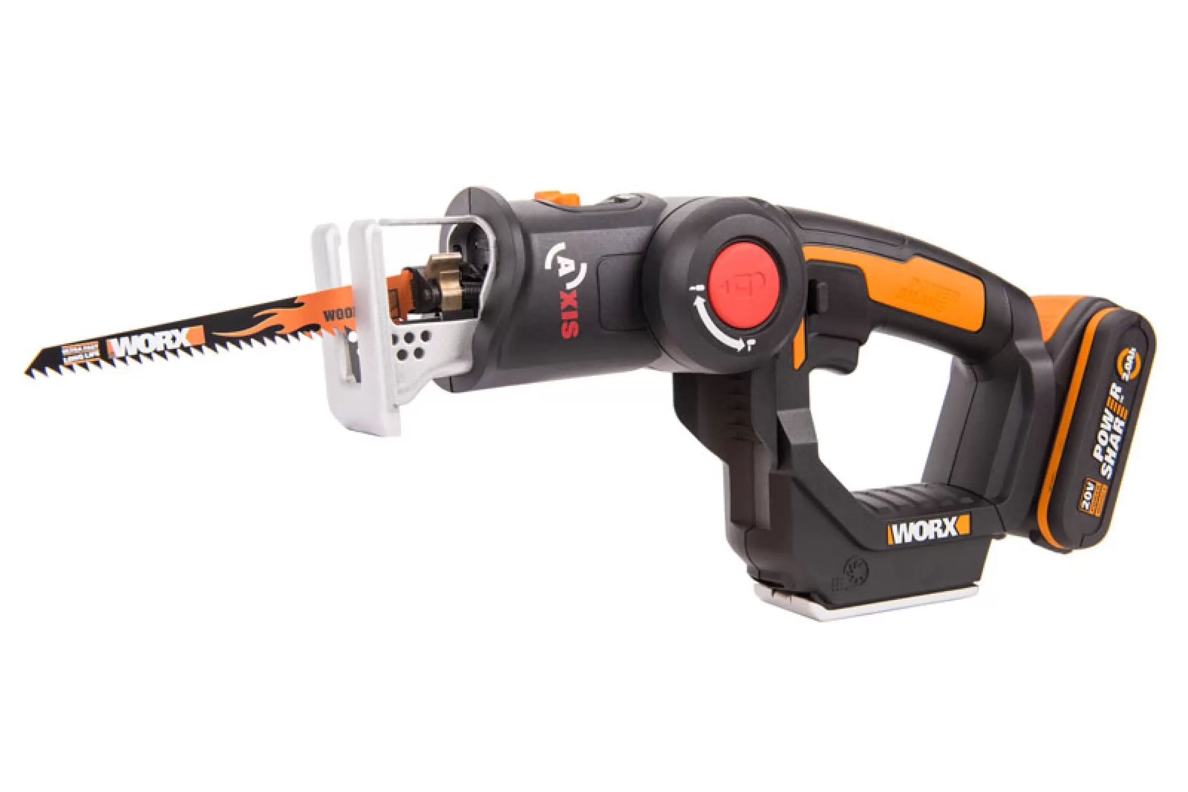 Лобзик аккумуляторный-сабельная пила WORX Axis WX550.1