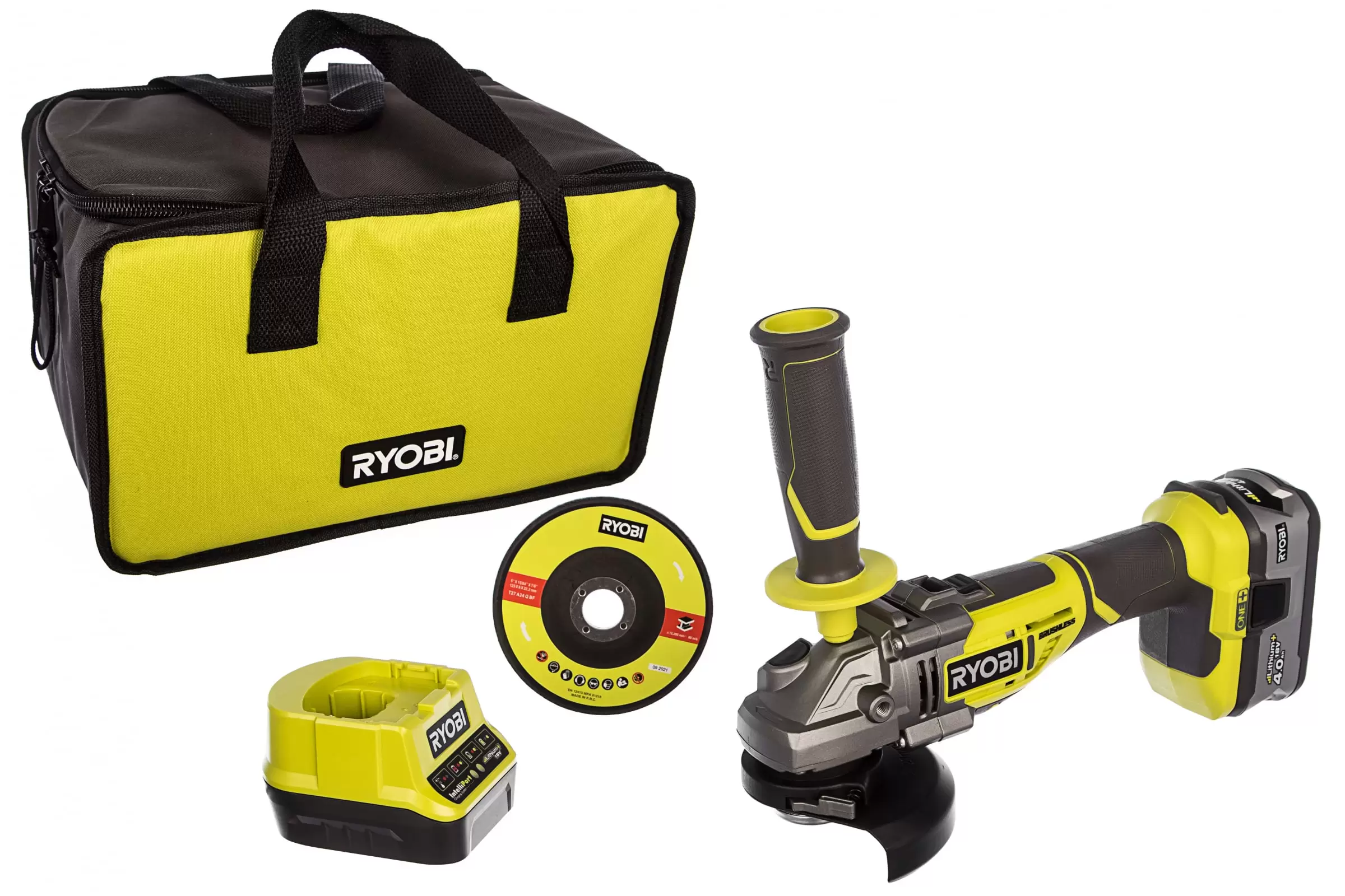 Бесщеточная углошлифмашина Ryobi ONE+ R18AG7-140S (5133004231)