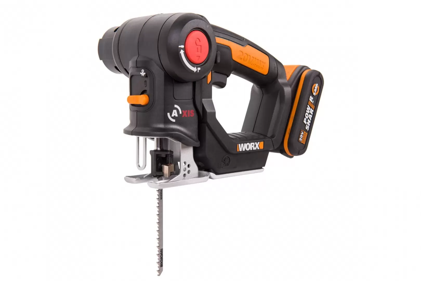 Лобзик аккумуляторный-сабельная пила WORX Axis WX550.1