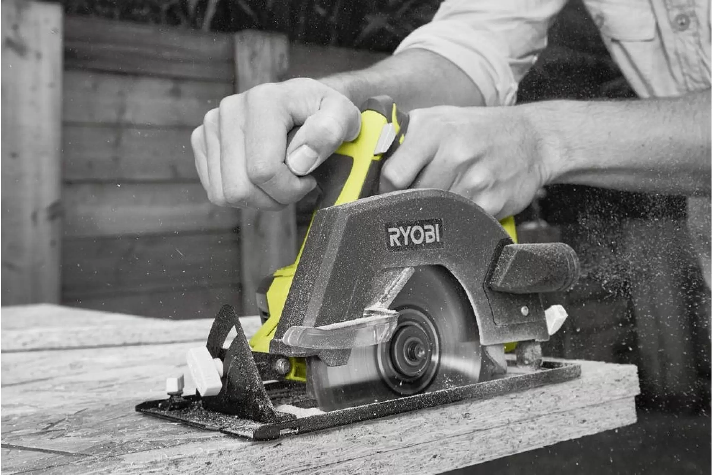 Аккумуляторная дисковая ручная пила Ryobi ONE+ R18CSP-0, 18В, 150 мм