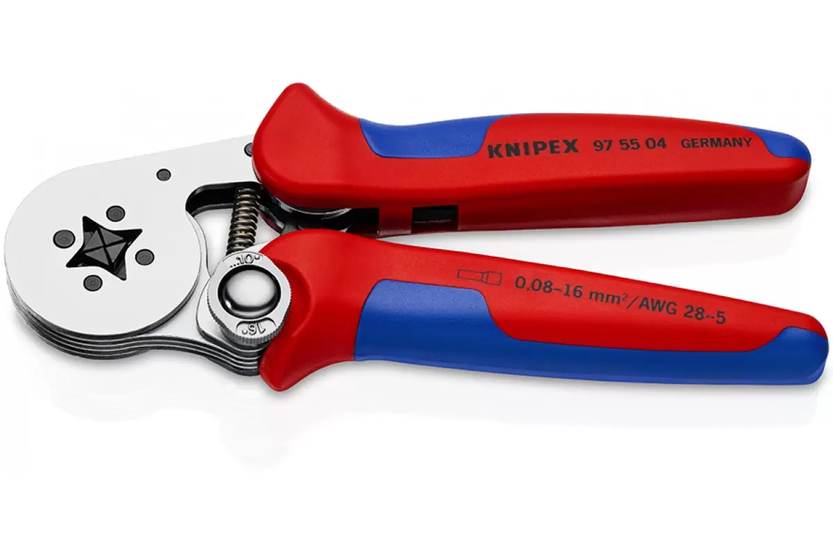 Пресс-клещи для контактных гильз, Knipex KN-975504 - 180 мм