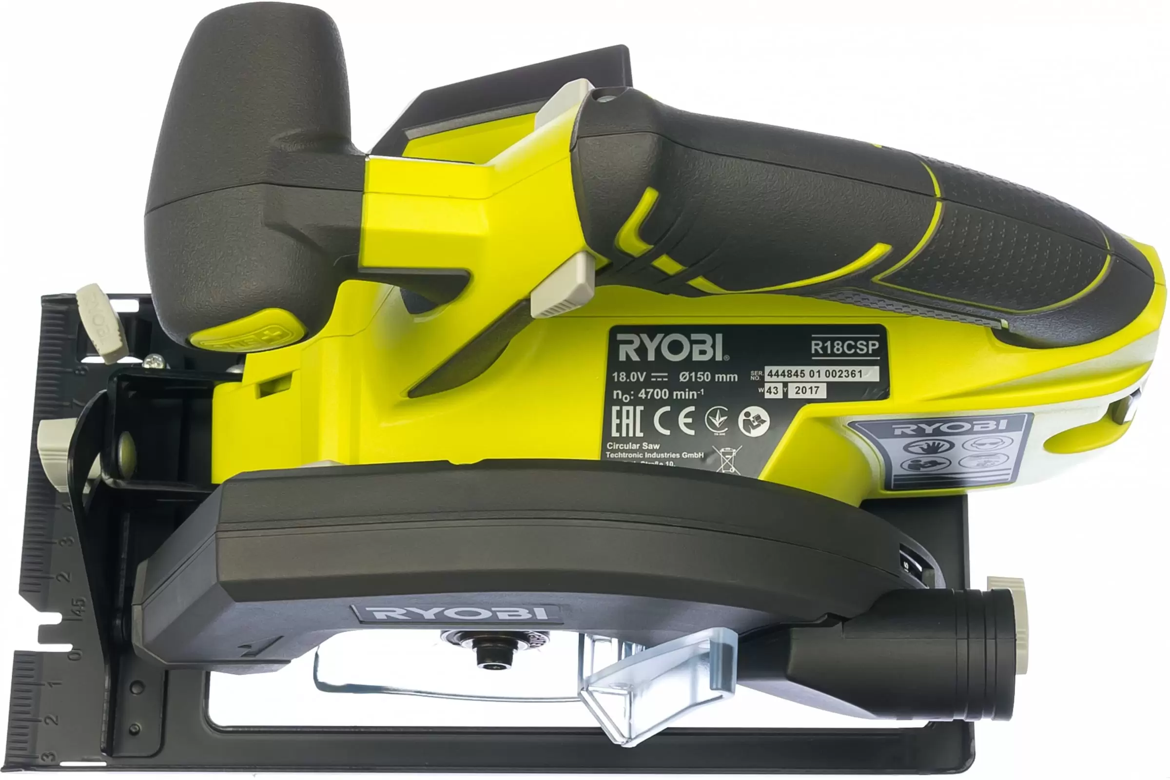 Аккумуляторная дисковая ручная пила Ryobi ONE+ R18CSP-0, 18В, 150 мм