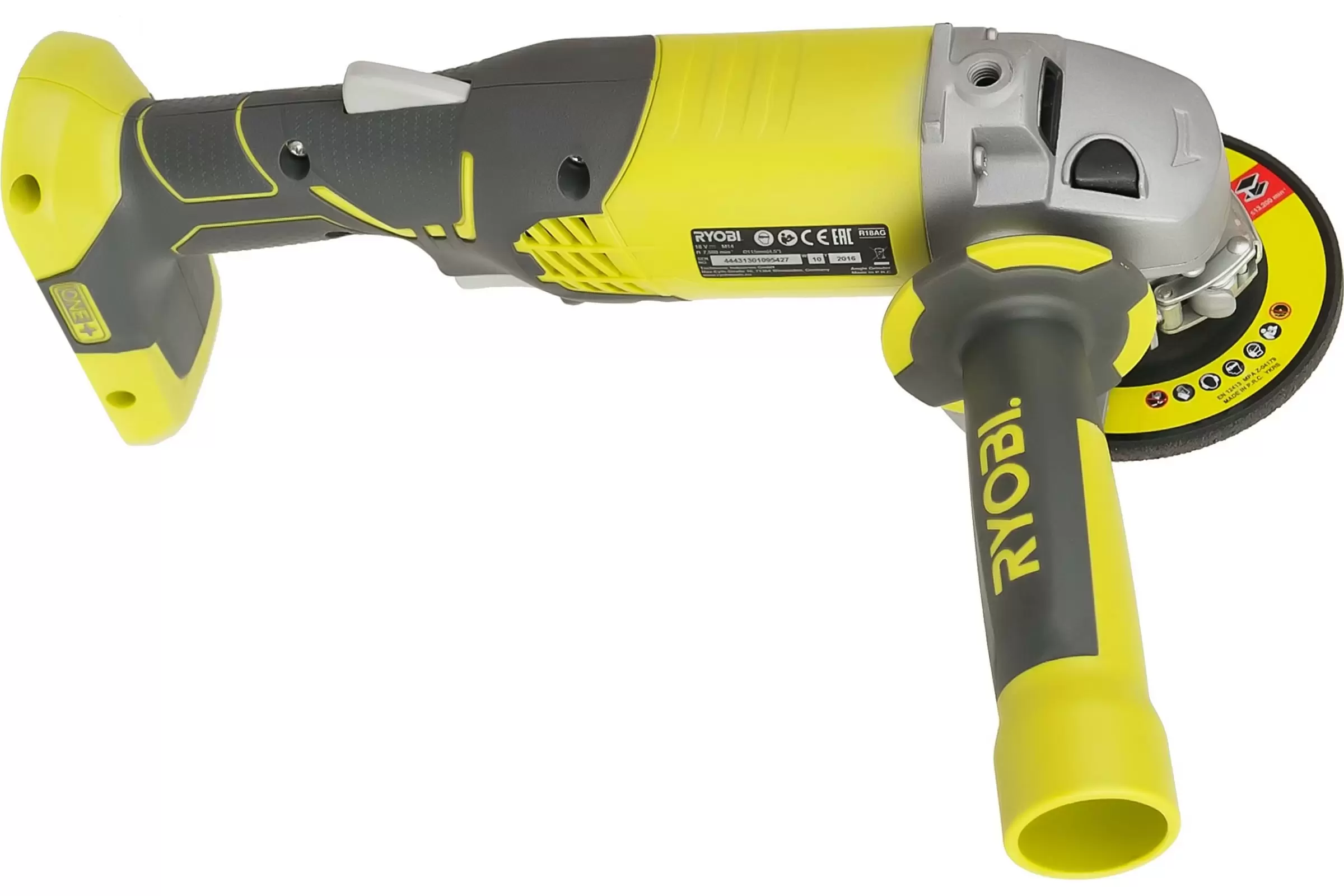 Аккумуляторная угловая шлифмашина Ryobi ONE+ R18AG-0 (5133001903)